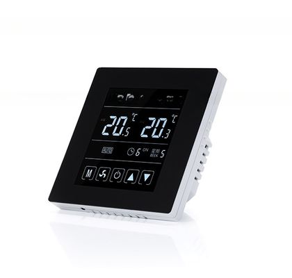 Белый LCD комнатный термостат с цифровым экраном 5 1 1 Программируемый KNX совместимый