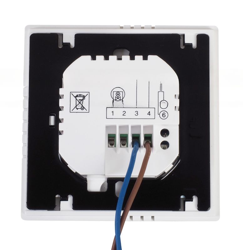86mm*86mm*16mm Стандартный EU сенсорный экран LCD WiFi Мобильная комната управления Термостат для HVAC